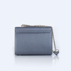 Sliver grey minimal Cross-body bag