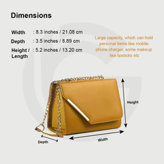 Butterscotch Minimal Cross-Body Bag