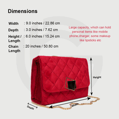 Ruby Red Elegant Bag