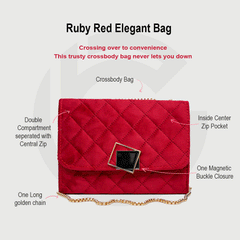 Ruby Red Elegant Bag