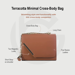 Terracotta Minimal Cross-body bag