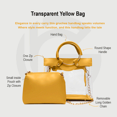 Transparent yellow bag