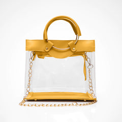 Transparent yellow bag