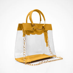 Transparent yellow bag