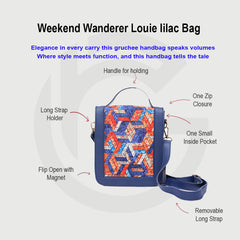 Weekend Wanderer Louie Iilac Bag