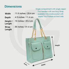 Teal Pocket Bag