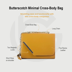 Butterscotch Minimal Cross-Body Bag