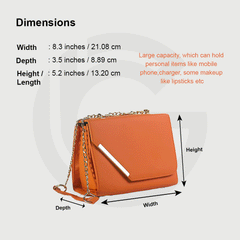 Pumpkin Minimal Cross-Body Bag