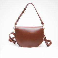 Chocolate Brown Saddle Bag