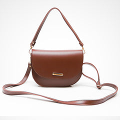 Chocolate Brown Saddle Bag