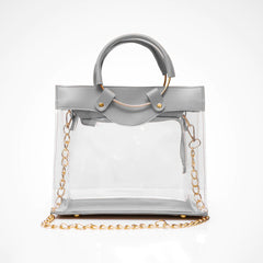 Transparent grey Bag